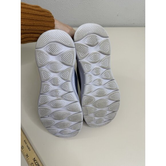 SKECHERS 7.5 Go Walk Flex Grand Entry Light Blue Womens Slip On Sneakers EUC - Picture 9 of 9